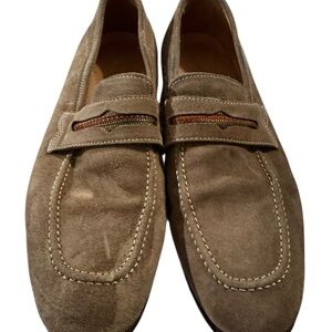Robert Graham Brown penny Suede Loafer